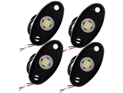 Kit De Iluminación Con Chasis De Aleación De Aluminio, Protección Ip67, 4 Led Para Exteriores.