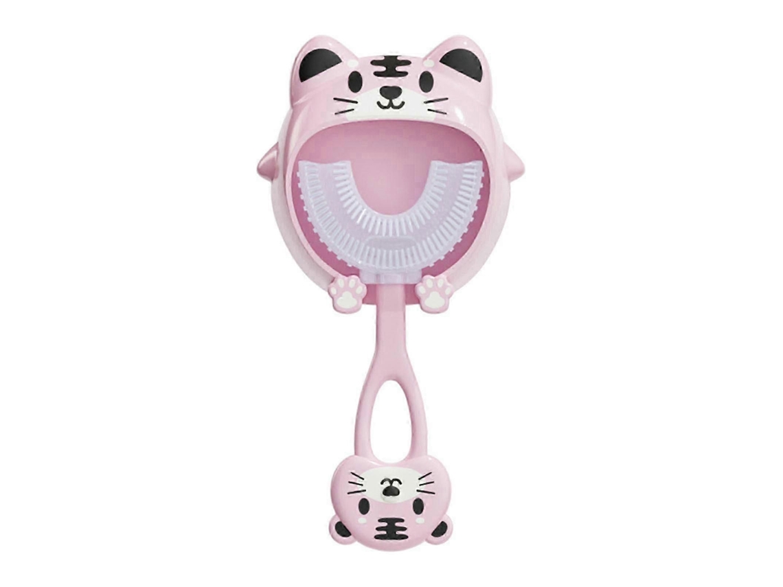 Cepillo de dientes infantil en forma de U para bebés de 2 a 12 años, con mango de silicona suave, herramienta de limpieza dental 1 GOKOCO