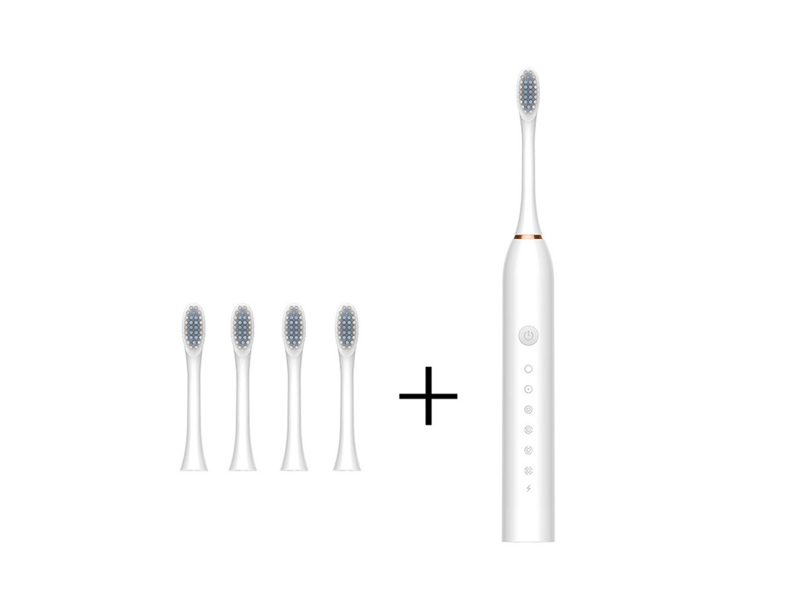 Cepillo de dientes eléctrico HHZ Ultrasonic 4 cabezales de cepillo