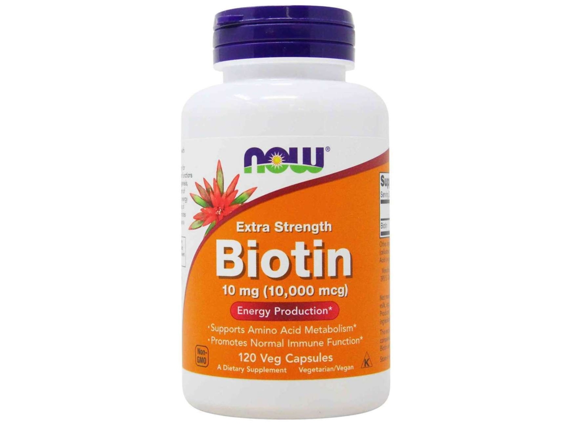NOW FOODS Biotin 10000 Mcg 120 Cápsulas