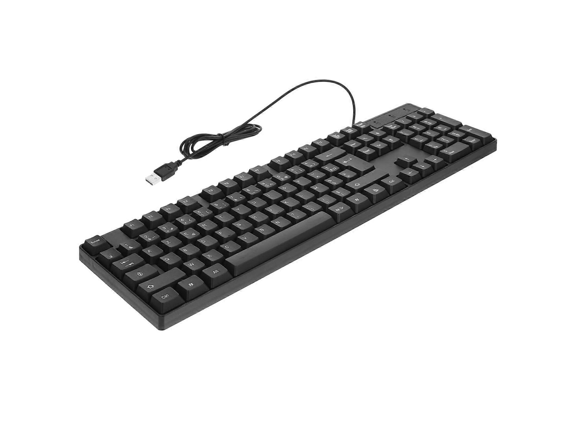 Teclado USB con cable, teclado de tamaño completo con caracteres franceses, teclado para computadora Ly Ebike