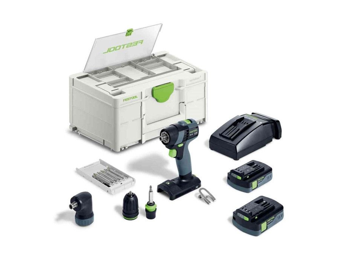 Destornillador 18V Txs 18 C 3.0-Set 2 Baterías 3Ah Caja Cargador Systainer Sys3 576896 FESTOOL
