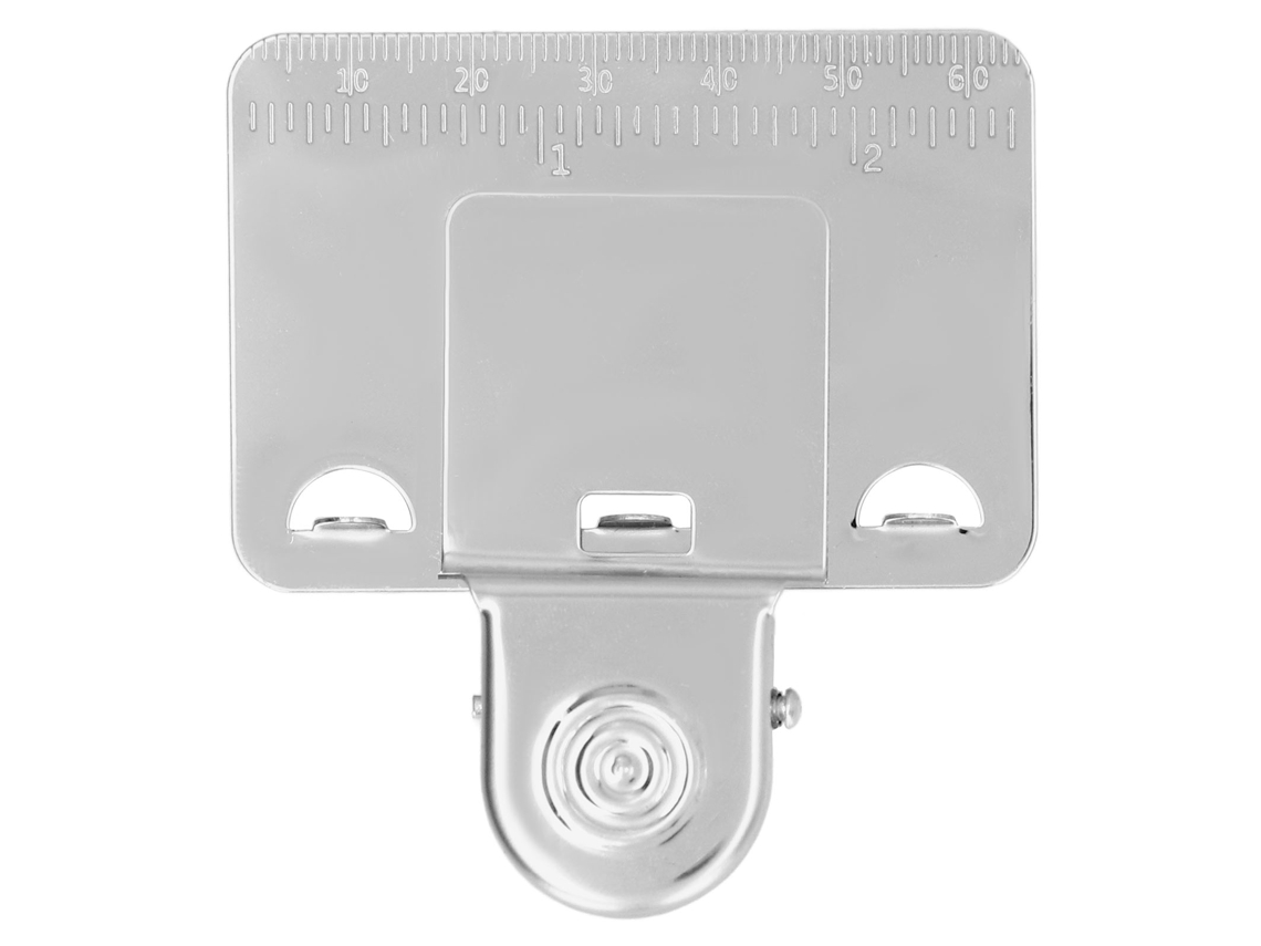 Abertura Primerox para cinta métrica compacta y portátil en acero inoxidable duradero para mediciones domésticas.