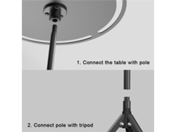 Mesa plegable portátil de aluminio para picnic, camping y playa