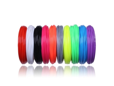 Mango De Plástico De Recarga 3D Para Bolígrafo 3D (100M 10 Abs-10 Colores)