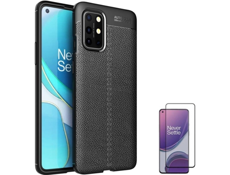 Funda y Protector OnePlus 8T Rugged Leather Negro