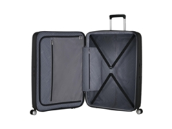 Maleta American Tourister Soundbox extragrande, 80 cm, 4 ruedas, expandible, negra, 131 l