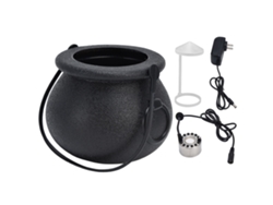 Lámpara LED atomizadora de Halloween 2026 con luz ajustable, efecto de nieve y panel de luz para fiestas, bares y chimeneas, enchufe estadounidense 100-240V