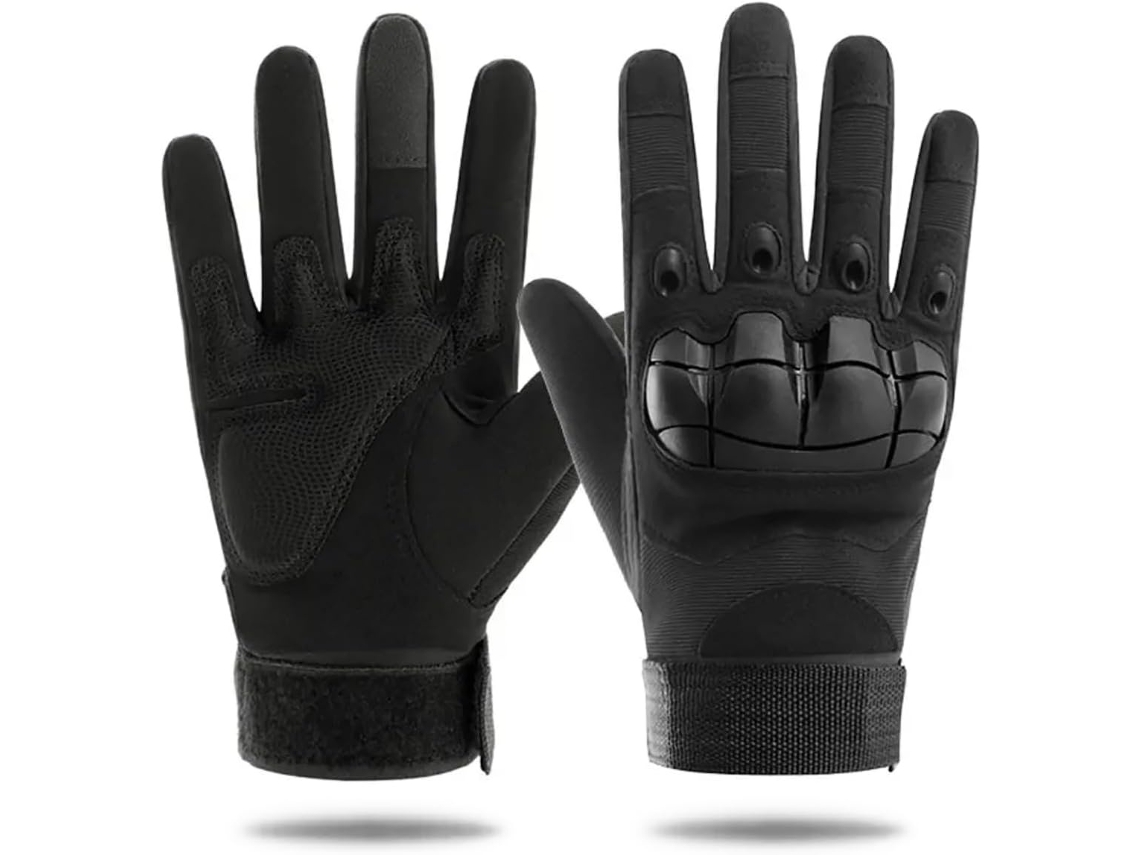 Guantes Tácticos Con Protección Para Los Nudillos, Transpirables Y Antideslizantes, Color Negro.