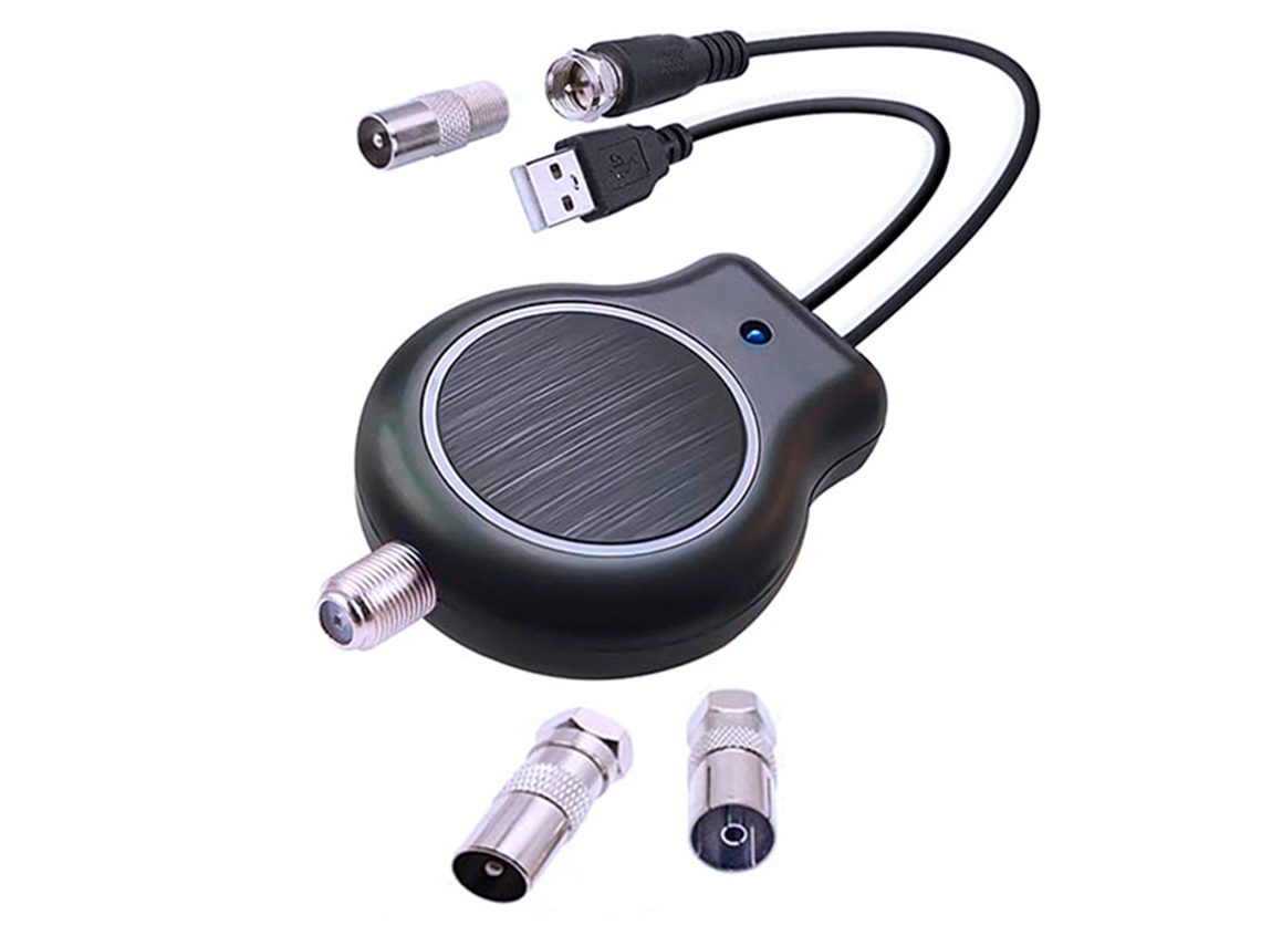 Antena de TV digital HD para interiores y exteriores con amplificador de señal HD, compatible con FM y DVB, alimentación USB, ganancia de 32 dBi Mdug