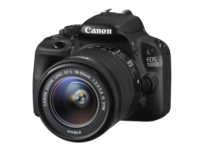 Kit Cámara Réflex CANON 100D + EF-S 18-55mm (Negro - 18 MP - ISO: 100 a 6400)