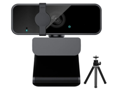 Cámara web para PC Full HD 1080p con micrófono, cámara web gran angular de 105'' para transmisión y grabación de video, negra Bestvite