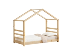 Estructura de Cama Infantil [EN.CASA] (Beige - Madera - 80x160 cm)