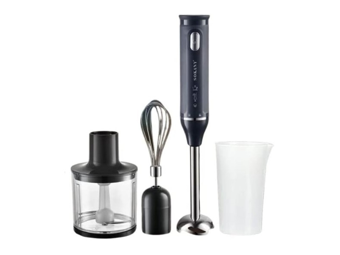 Licuadora mágica Sokany Sk 1713 4 en 1 de 500 W, color negro