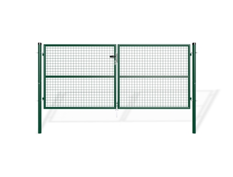 Puerta batiente de malla metálica 3m OLGA 300B130 Verde