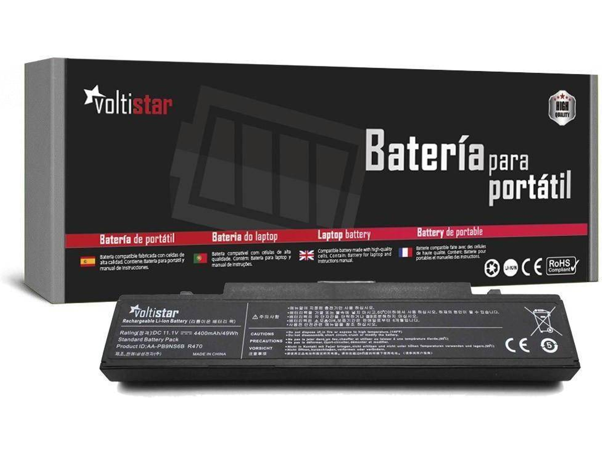 Batería VOLTISTAR para Samsung Aa-Pb2Nx6B Aa-Pb2Nx6W/E Aa-Pb4Nc6W Aa-Pb9Nc6B Aa-Pb9Ns6B
