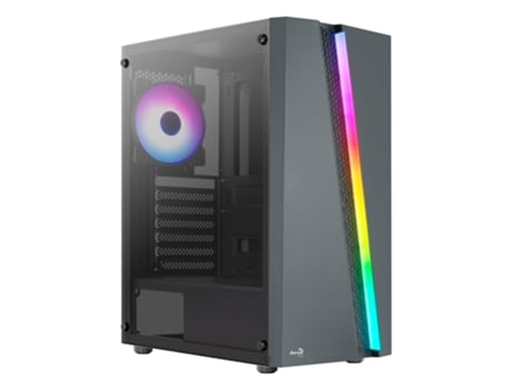 Ventilador Frontal Aerocool Blade Rgb Semi-Tower Housing Ventilador Trasero Rbg + 3X Negro