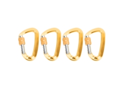 4 Hebillas En D Para Montañismo Con Gancho De Seguridad Antideslizante Para Senderismo Y Camping (color Dorado)