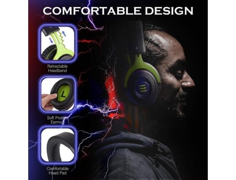 Auriculares Gaming Ps4 Micrófono Gaming PC Audio con cable