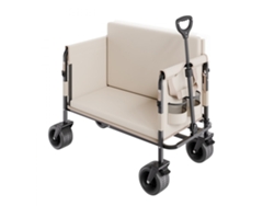 Carro de Transporte Plegable 2 en 1 con Ruedas Anchas y Capacidad de 250 kg Tekmaquinas