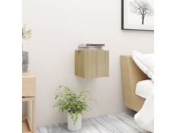 Mesa de Cabeceira LOVELY HOME Mesinha 30,5X30X30 Cm Contraplacado Carvalho Sonoma
