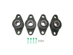 4 Rodamientos De Bloque De Almohada Metálicos Ucfl205 Con Tornillos, Bloque De Rodamiento Esférico Externo Engrosado