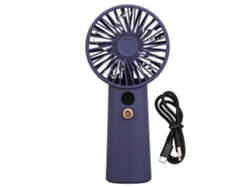 Ventilador portátil sin escobillas de 12 V con batería - Azul oscuro