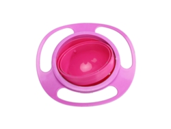 HYMNORA Gyro Bowl, diseño desmontable para una limpieza fácil y a prueba de derrames. Tazón giratorio de 360 grados antiderrames para niños. Plástico libre de