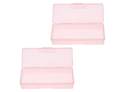 Rectangular Multifuncional Joyas Herramientas Rosa (8.5x5.4x4.2cm) Kofihety