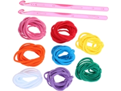 Agarraderas Tejidas Para Ollas, Hechas A Mano Con Telar De Bucles, 98 Piezas Multicolores, Manualidades.