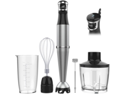 Batidora de inmersión portátil con cable, 1100 W, gatillo de velocidad variable, 5 en 1: emulsionador, picador y espumador para sopas, papillas para bebés y mucho más.