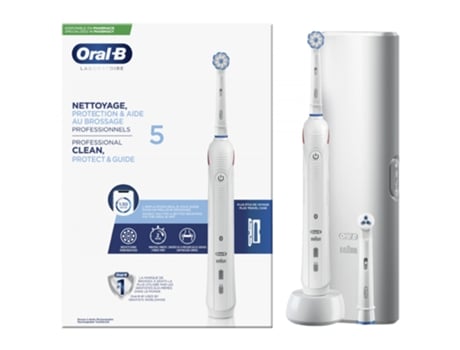 Cepillo ORAL-B Limpiador Protección & Ayuda Del Cepillado Profesionales 5 Cepillo de Dientes Recargable Accesorios