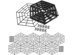 Red de protección para estanques, protección flotante, red de seguridad hexagonal resistente Chaberlu