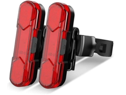 YIZHOOD Luz Trasera USB Recargable 2 Piezas DES1206 (Rojo)