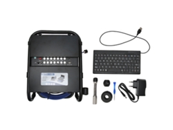 Endoscopio industrial 1080P, pantalla LCD IPS de 7 pulgadas, 12 LED ajustables, cámara de inspección de tuberías para exteriores F7djkblc17, 30 m/98,4 pies, enchufe de la UE