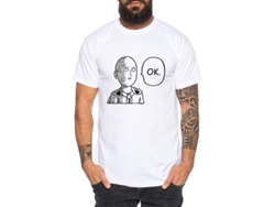 2026-camiseta Hombre Saitama Punch One Anime Manga De Algodón 100% Con Estampado De Alta Calidad
