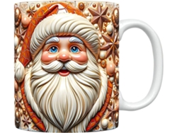 Caneca De Natal De Cerâmica Com O Papai Noel, Caneca Vintage Com O Papai Noel | Canecas