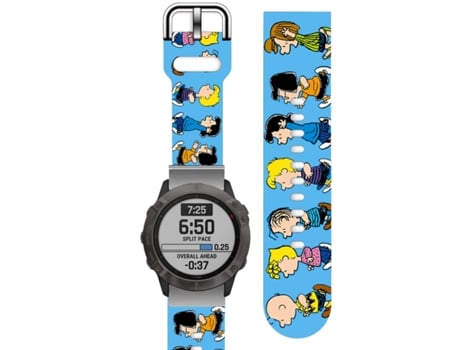 Correa Silicona Suave Personalizada Garmin Fenix 7 Solar Edition Charlie Brown