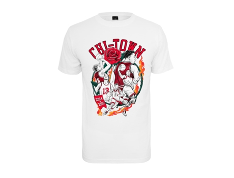 Camiseta para Unisexo MISTER TEE (XXL - Blanco)