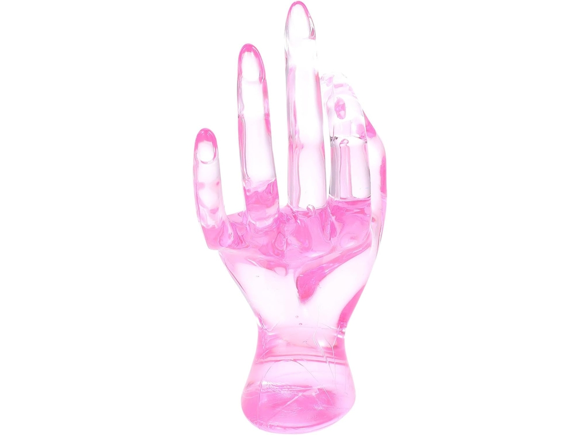 Soporte Decorativo Anillos Forma Fabricado Elegante Plástico Textura Suave Diseño Único Exhibir Joyas