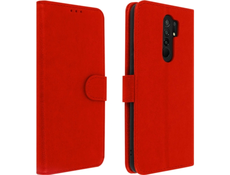 Funda Xiaomi Redmi 9 AVIZAR FOLIO-CHESTER-RD-RED9 Rojo