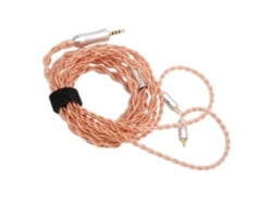 Cabo De Upgrade Para Fones De Ouvido 4 Núcleos Plug 2.5mm 0.78mm 2 Pinos Prateado 1.2m