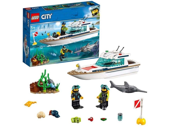 LEGO City: Yate de buceo - 60221 (Edad Mínima: 5 - 148 Piezas)