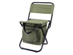 Silla plegable portátil de tela Oxford 600D para camping y pesca con correa y bolsa de transporte.
