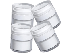4pcs Pots Airless 50ml En Conteneurs De Voyage Impermeables Pour Crèmes Et Lotions Botellas A Pompe