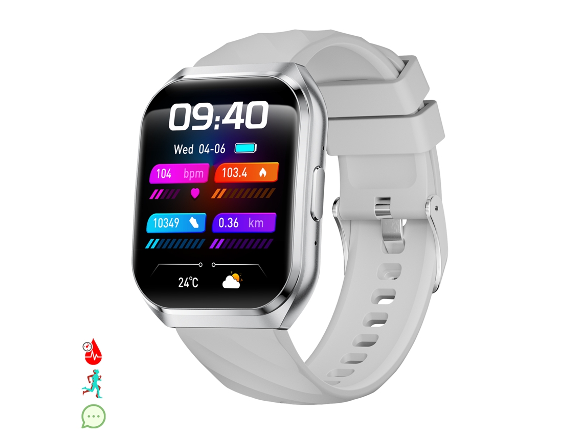 Smartwatch Qs66. Pantalla De 1.83" Con Batería De Larga Duración. Llamadas Bluetooth, Asistente De Voz, Monitor De Salud Y Múltiples Modos Deportivos.