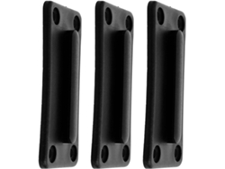 Receptor Pared Cinturón Retráctil Abs Negro Compatible Control Multitudes Fácil Instalación Juego 3 Piezas