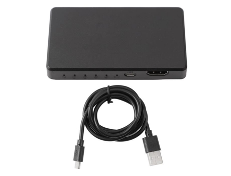 HURRISE Divisor de interfaz multimedia HD 1 entrada 4 salidas Divisor de interfaz multimedia HD Proyector de vídeo 4K