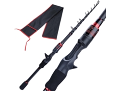 Caña De Pescar, Pesca Mar 1,8 M Y 2,1 M, Telescópica Portátil, Fibra Carbono, Ultraligera/de Casting.,