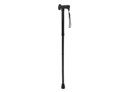 Bastón plegable para hombres y mujeres con empuñadura en T, correa para la muñeca, altura ajustable, antideslizante, ligero y plegable.